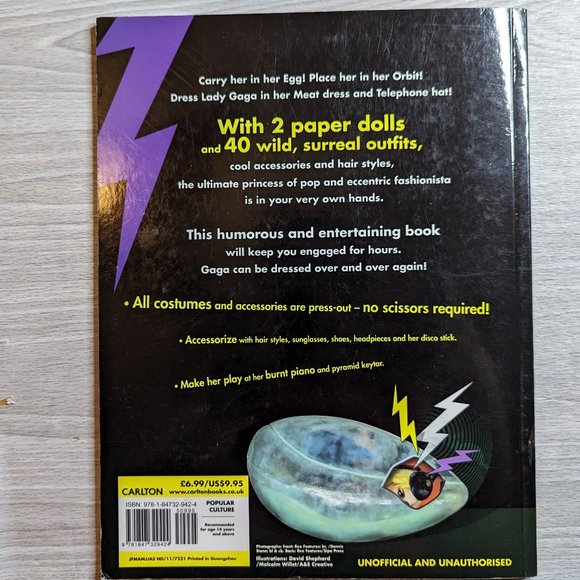Lady Gaga Paper Doll Book from 2011 - Picture 2 of 13